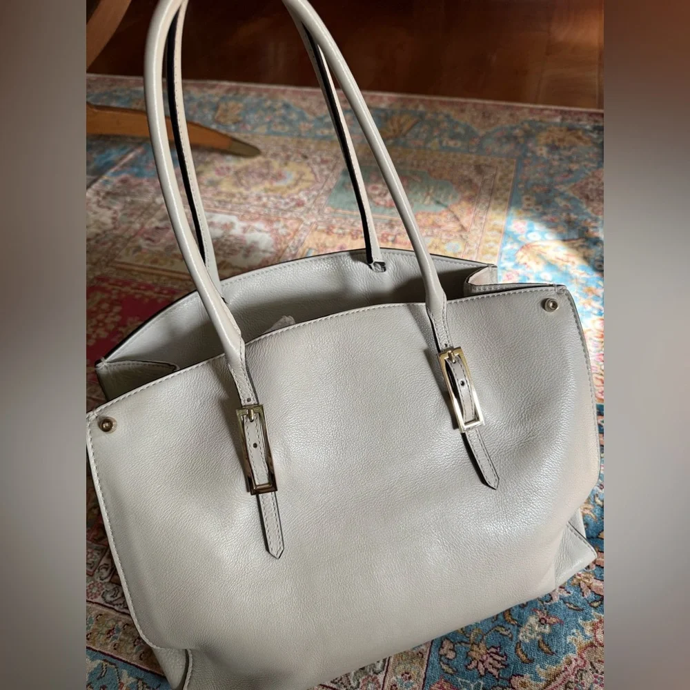 Coccinelle White Leather Satchel Bag